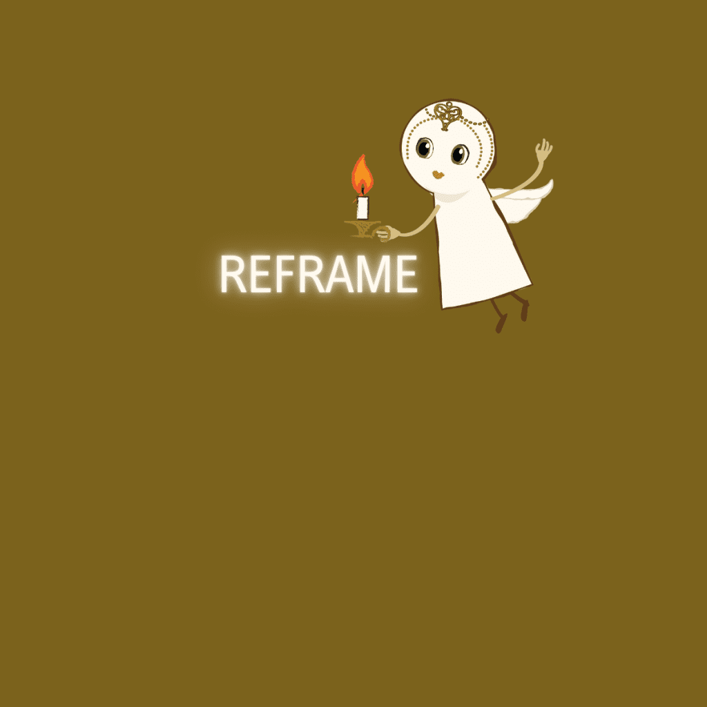 Nova Is Lost character flying left, holding a candle in front of her